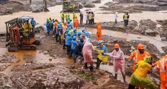 印度喀拉拉邦山体滑坡已致341人死亡