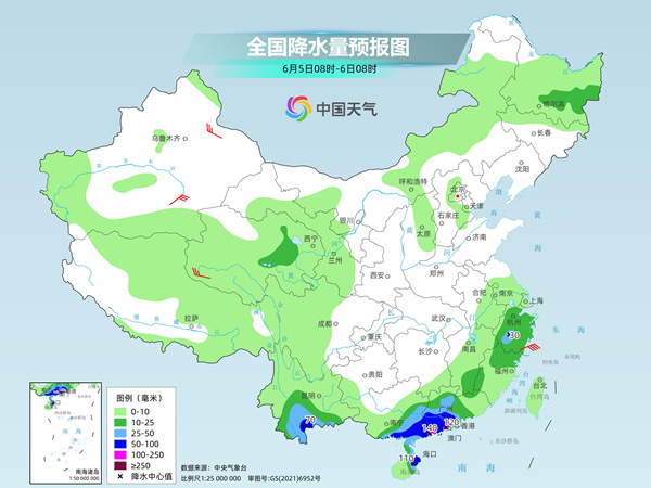 华南降雨不断华北东北多雷雨 南方多地气温较常年同期偏低